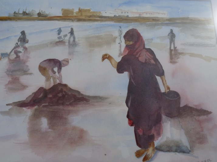 Ramasseurs de coquillages au Maroc