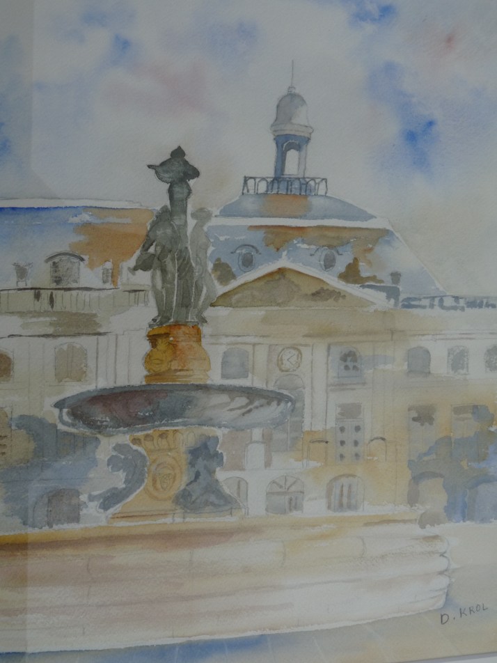 La fontaine de la place de la Bourse à Bordeaux